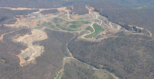 overflight of Zeb Mountain mining project