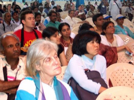 The audience at one of the plenaries reflect the